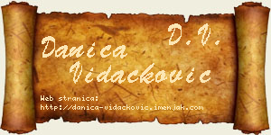 Danica Vidačković vizit kartica